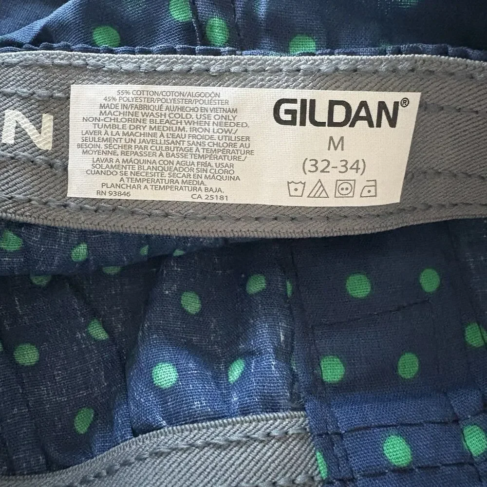 NEW Men's Boxer Underwear SM & MED 3 Pair Blue Plaid ~ 2 Hanes / 1 Gildan